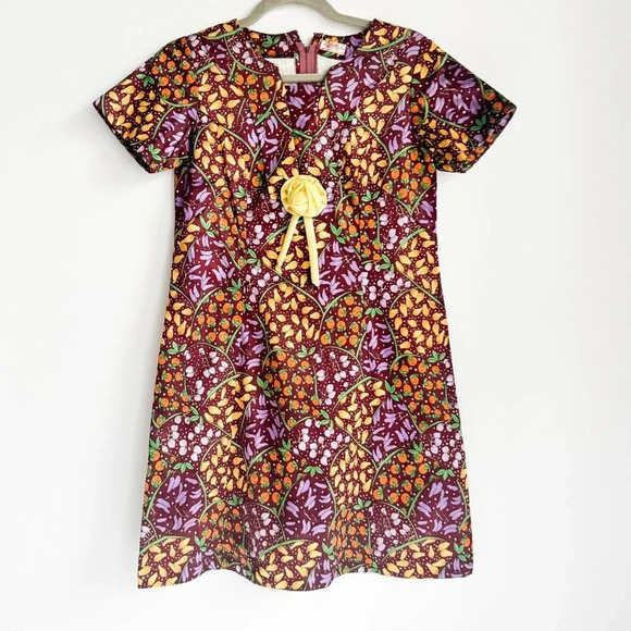 Vintage Adela's Dress Shop Fruit Print Fun Mini Short  Dress S - Picture 6 of 9